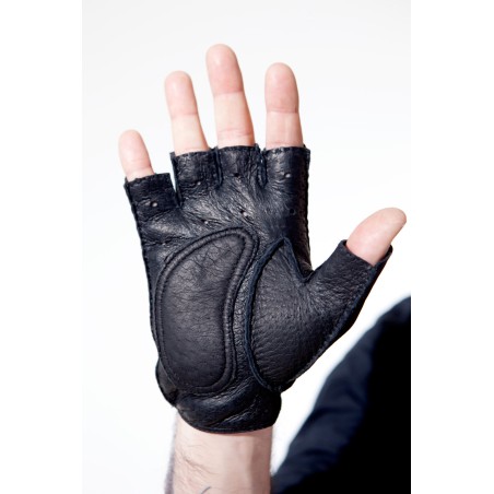 Luxury Gift Fingerless driving peccary gloves