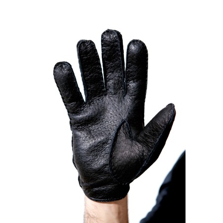 Luxury Gift Classic peccary leather glacé gloves for men Ready for Shipment