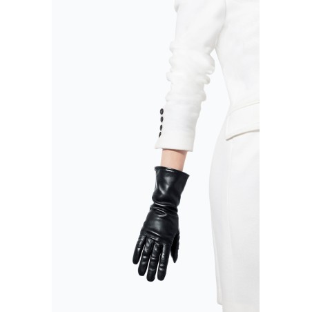 Luxury Gift Classic cashmere lined leather gloves Available for Immediate Shipping